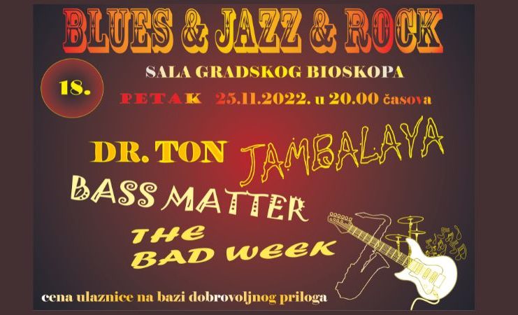 "Blues, jazz, rock" festival in Bačka Palanka festival